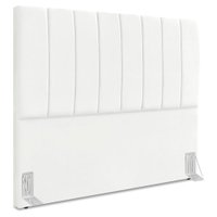 Cabeceira Casal 140 cm Com Frame Dalia Suede Branco Artte