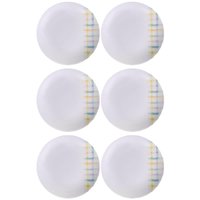 Conjunto 6 Pratos Fundos 21cm em Porcelana 680ml Tramontina Sweet Color Servir Caldos Sopa