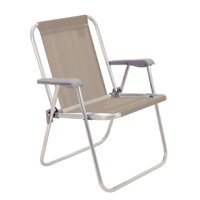 Cadeira de Praia Tramontina Samoa Alta Camurça em Alumínio