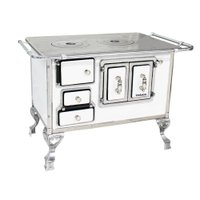 Fogão a Lenha Venâncio Nº2 Branco Sem Tampa Lado Direito 2DBRPT