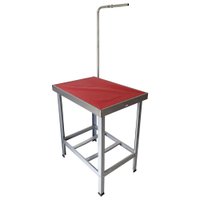 Mesa de Banho e Tosa Inox AlcaPet 80X55cm Vermelho APIS-14P