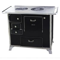 Fogão a Lenha Tradicional 02 Venâncio Gabinete Preto FL2GCX