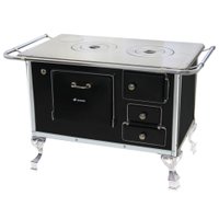 Fogão a Lenha Tradicional 02 Venâncio sem Tampa Preto 2EPR