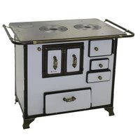 Fogão a Lenha Barroco Gabinete Venâncio 03 Branco FL3GBRCX