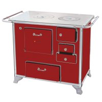 Fogão a Lenha Venâncio 02 Gabinete Vermelho Intenso FL2GCX-28981