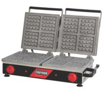Máquina de Waffle Elétrica Croydon Quadrada Dupla MWQD