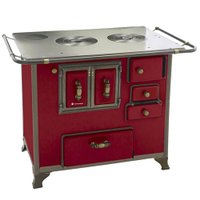 Fogão a Lenha Barroco Venâncio 03 Gabinete Vermelho Intenso FL3GBRCX-29003