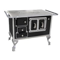 Fogão a Lenha Venâncio Nº2 Preto Sem Tampa Lado Direito 2DPRPT