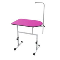 Mesa para Tosa Móvel Minag Rosa com Girafa