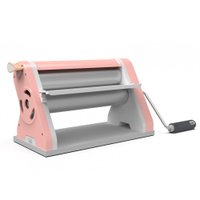 Cilindro de Massas Manual Anodilar Cromado Rosa Estilo 28cm