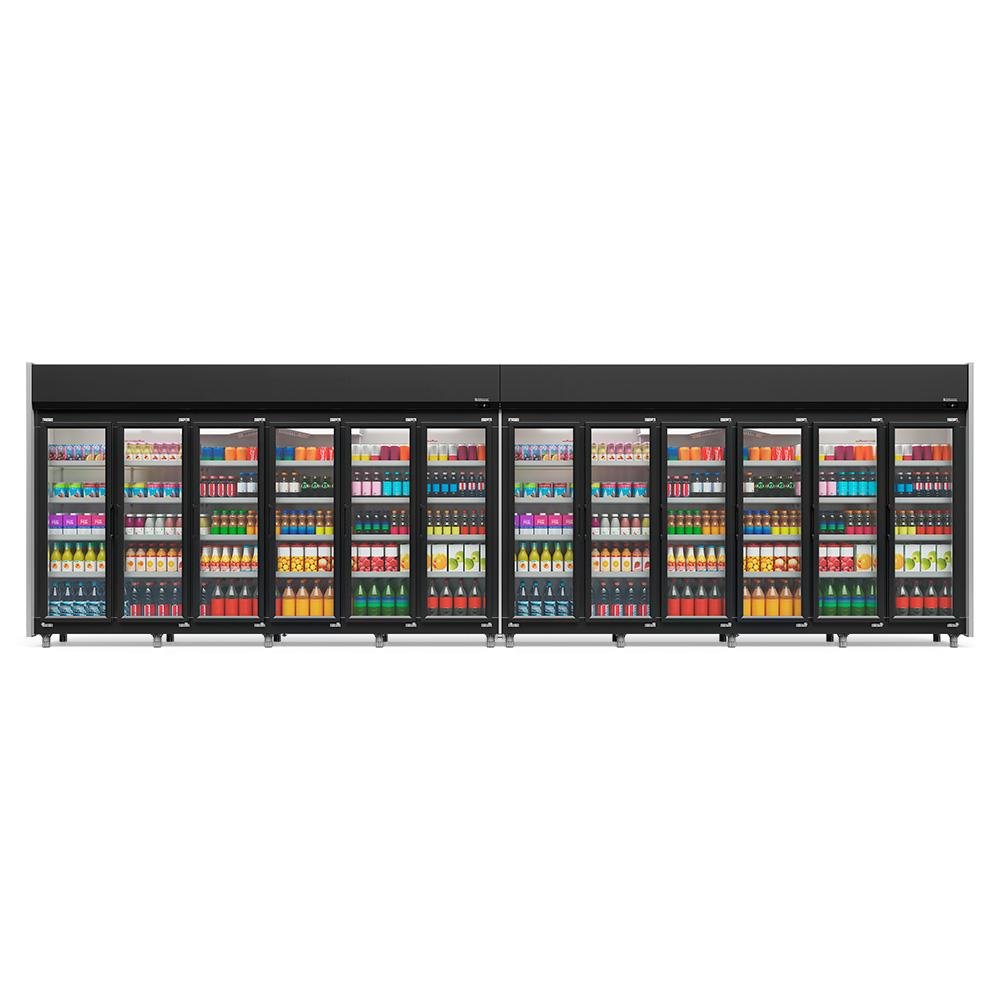 Geladeira/refrigerador 4680 Litros 12 Portas Preto - Gelopar - 220v - Geas-12p Lb Pr