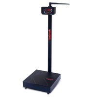 Balança Digital Antropométrica Balmak Preto para Pesar e Medir Pessoas Bivolt BK-200FAN FITNESS