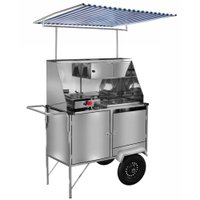 Carrinho de Cachorro Quente Luxo Inox com Toldo L10P/T Cefaz
