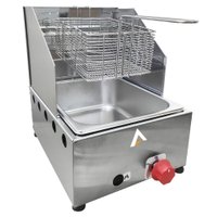 Kit Lanchonete Fogão Portátil 1 Boca + Chapa 60cm com Prensa e Fritadeira 1 Cuba 5 Litros Alcamar