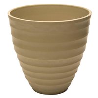 Kit 10 Vasos Para Flores Cachepot Névoa Bege Lyor Plástico 15x7cm Decorativo