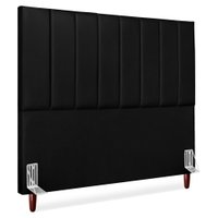 Cabeceira Casal 140 cm Com Frame Carla Corino Preto Artte