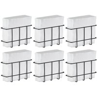 Kit 6 Porta Guardanapos Pequeno Aramado Preto Padaria Utimil Organizar Lanchonete