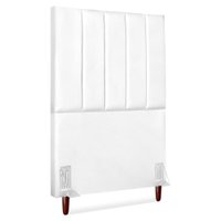 Cabeceira Solteiro 90 cm Com Frame Carla Corino Branco Artte