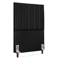 Cabeceira Solteiro 100 cm Com Frame Carla Corino Preto Artte