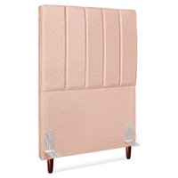 Cabeceira Solteiro 90 cm Com Frame Carla Linho Rose Artte
