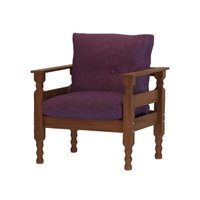 Poltrona Madeira Maciça Liz Multimóveis CR7003 Lilás