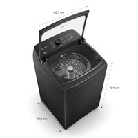 Máquina de Lavar Cinza Platinum Brastemp 14kg com Smart Sensor e Função Reduzir Tempo - BWJ14A9