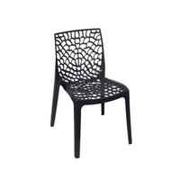 Cadeira Gruvyer em Polipropileno Preta Or Design