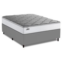 Cama Box Casal Real Max Force Softgel 138x188x65cm - Suporta até 200 kg por Pessoa