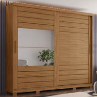 Guarda-Roupa Casal Cayman 2 Portas 6 Gavetas 100% Mdf Nature  - Henn