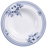 Jogo 12 Pratos Fundos 23cm Tramontina Azzura Porcelana 330ml Servir Mesa Posta Buffet Eventos