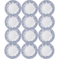 Conjunto 12 Pratos Rasos de Porcelana 28cm Azzura Tramontina Servir Restaurantes Eventos Buffet