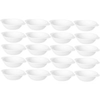 Kit 20 Cumbucas Brancas Coza Uno 100ml Plásticas Bowls Tigelas 11,5x9x2,5cm Sobremesas