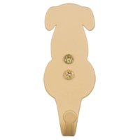 Gancho Cabideiro Cachorro Dourado Multiuso Pendurar Roupas Bolsas Casacos Acessórios