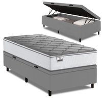 Cama Box Baú Solteiro Real Max Force Softgel 88x188x68cm