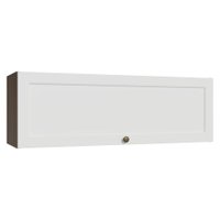 Armário Aéreo 100 cm 1 Porta Basculante Rustic/Branco Vik Madesa