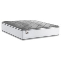 Colchão Casal King Molas Com Pillow Max Force 193x203x27cm Branco/Cinza Inducol - Suporta Até 200 Kg