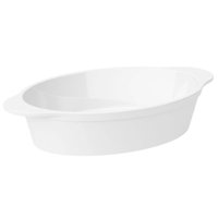 Travessa de Plástico Oval Tigela Saladeira Branca 550ml Coza Uno Servir Cozinha Mesa Posta