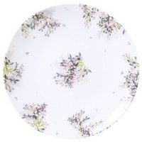 Prato Sobremesa Tramontina Fogli em Porcelana Decorada 19cm Cozinha Servir Doces Tortas
