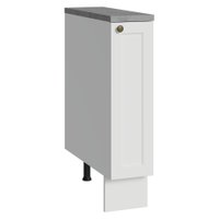 Balcão Porta-Temperos 20 cm 1 Porta Branco Vik Madesa