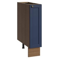 Balcão Porta-Temperos 20 cm 1 Porta (Sem Tampo) Rustic/Azul Vik Madesa