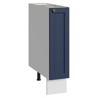 Balcão Porta-Temperos 20 cm 1 Porta (Sem Tampo) Branco/Azul Vik Madesa