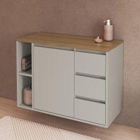 Balcão Gabinete Suspenso Banheiro 80 Belagavi Arenas