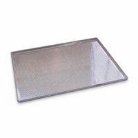 Kit com 10 Assadeiras de Alumínio Baronesa 58x70cm Plana Perfurada 0,8mm