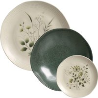 Aparelho Jantar Orgânico Ammi Arauco Porto Brasil 18 Peças Cerâmica Verde Mesa Posta