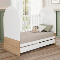 Berco Mini Cama Grade Fixa 133X69 cm Magia Branco Jequitiba HP Henn