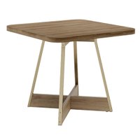 Mesa de Jantar Quadrada 90cm Átria 1593 Carraro Dourada