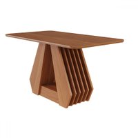Mesa de Madeira Agata 130 Cm Cinamomo - Cimol