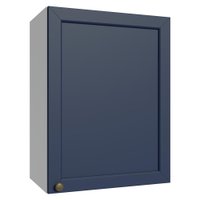 Armário Aéreo 50cm 1 Porta Branco/Azul Vik Madesa