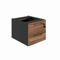 Gaveteiro Escritório Suspenso 33 Nogal Preto