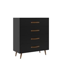 Cômoda 4 Gavetas Pádua Preto J Carvalho